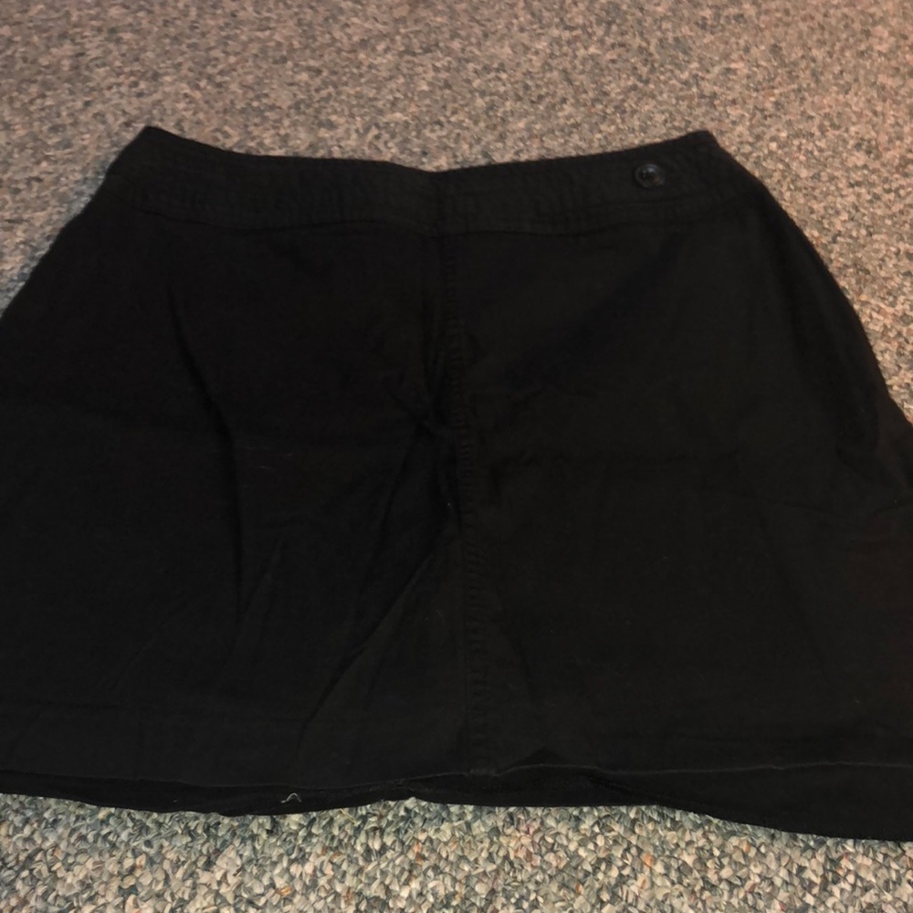 Black stretch skort
